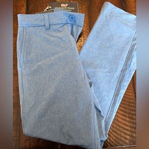 NWT Boys Performance Breaker Pants in Light Blue Heather sz 8